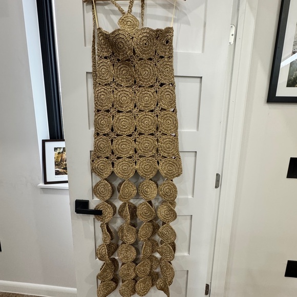 Simon Miller beep beep dress gold. Size: small - Picture 2 of 4